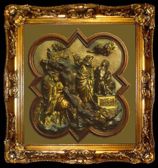 framed  Lorenzo Ghiberti Sacrifice of Isaac, ta009-2